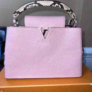 SALES!!🔥💥💥Authentic LV Capuccines in magnolia with python handle